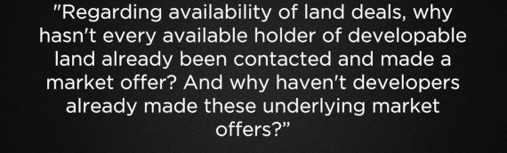 Q&A : Availability of Land Deals